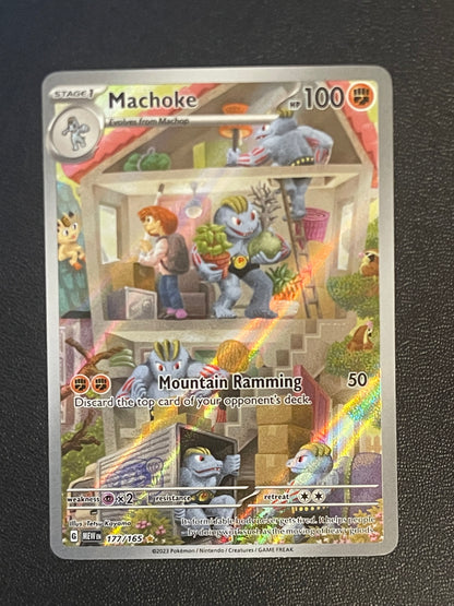 Machoke 177/165 AR - Pokémon TCG: 151 Scarlet & Violet Japanese