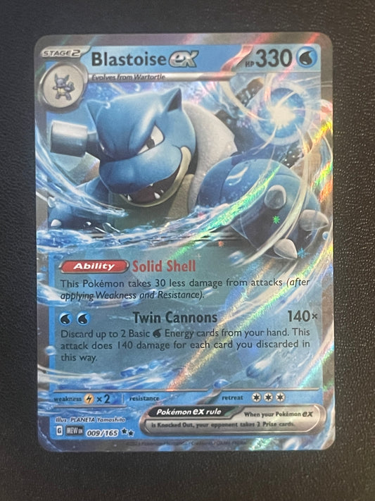 Blastoise ex 009 - Pokémon TCG: Scarlet & Violet