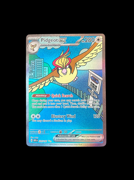 Pidgeot ex 225/197 Sv03: Obsidian Flames Holo